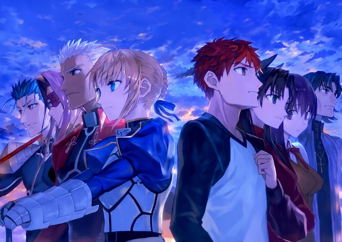 Shirou Emiya and allies from Fate/Stay Night