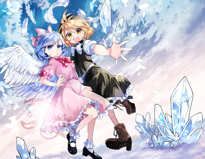 Mai and Yuki from Touhou Project