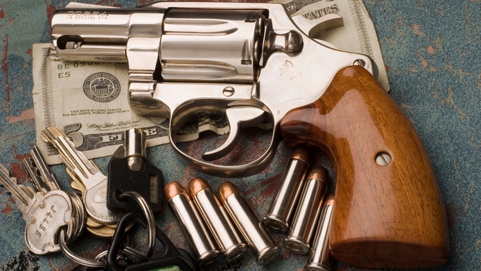 Colt Cobra 38 Special Revolver with Bullets and Keys