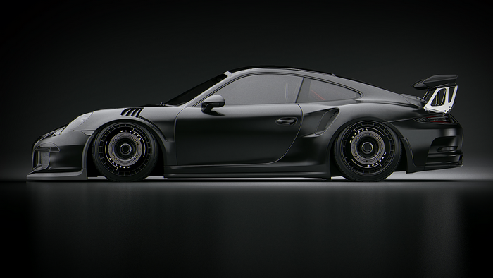 Black Porsche 911 Carrera Sport Car