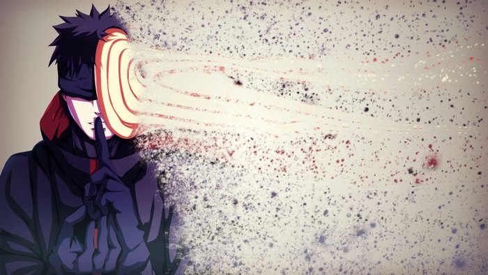 Obito Uchiha Using Sharingan Ability