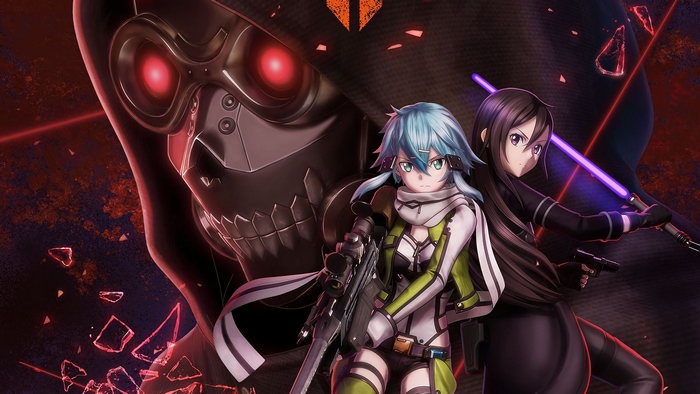 Sinon and Kirito Facing Death Gun in Sword Art Online