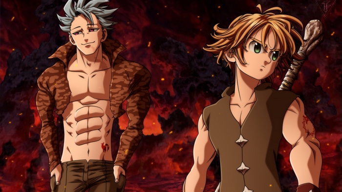 Ban and Meliodas from The Seven Deadly Sins