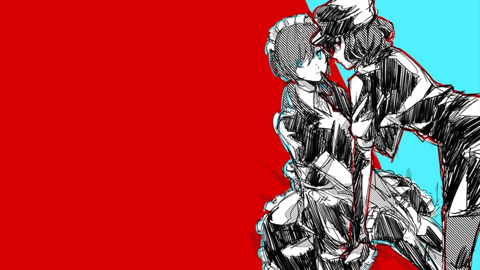Joker and Minato Arisato from Persona 5