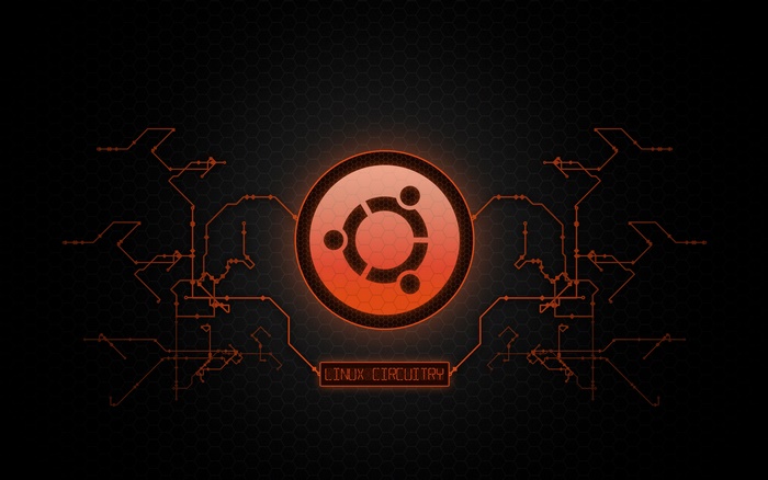 Ubuntu Linux Circuitry Logo