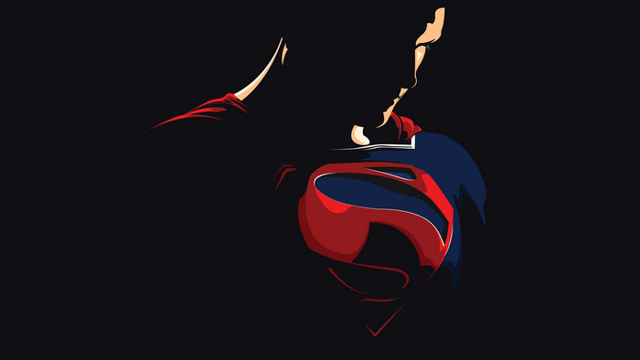 Superman from DC Comics Minimalist Art