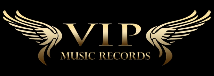 VIP Music Records logo with wings