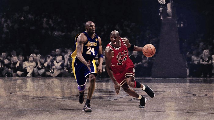 Michael Jordan and Kobe Bryant Basketball Duel