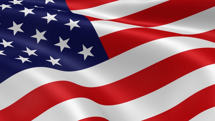 American Flag Waving