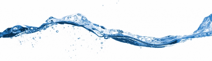 Water wave with bubbles