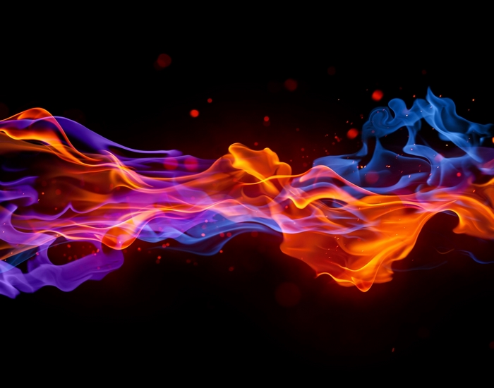 Abstract Fire and Smoke Waves
