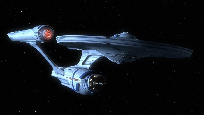 USS Enterprise from Star Trek in space