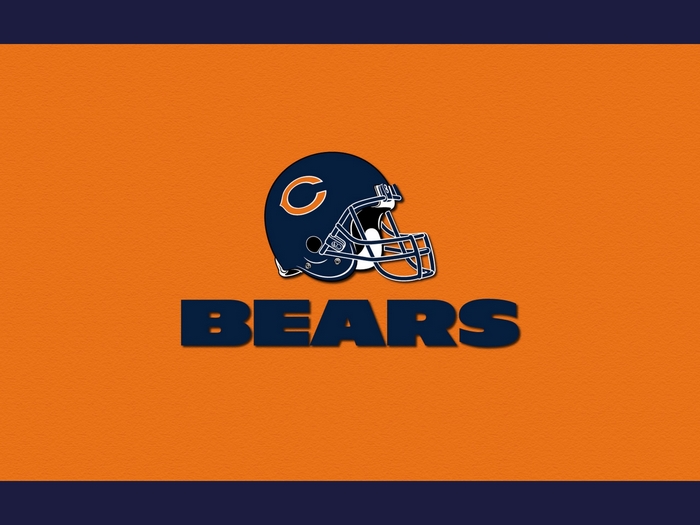 Chicago Bears helmet and text