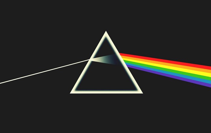 Pink Floyd Inspired Prism Dispersing Rainbow Spectrum