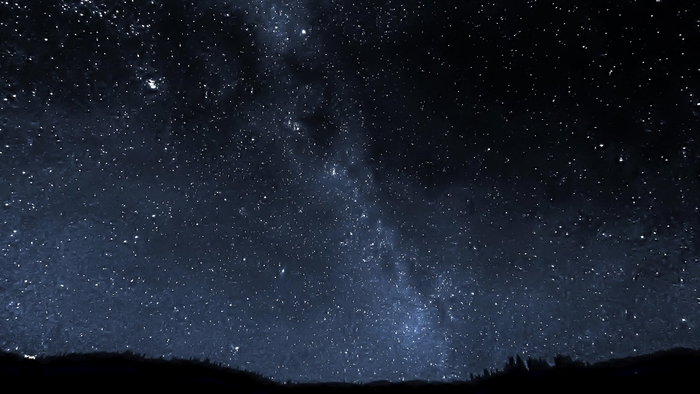 Night sky with stars and the Milky Way