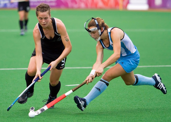 Women's field hockey match