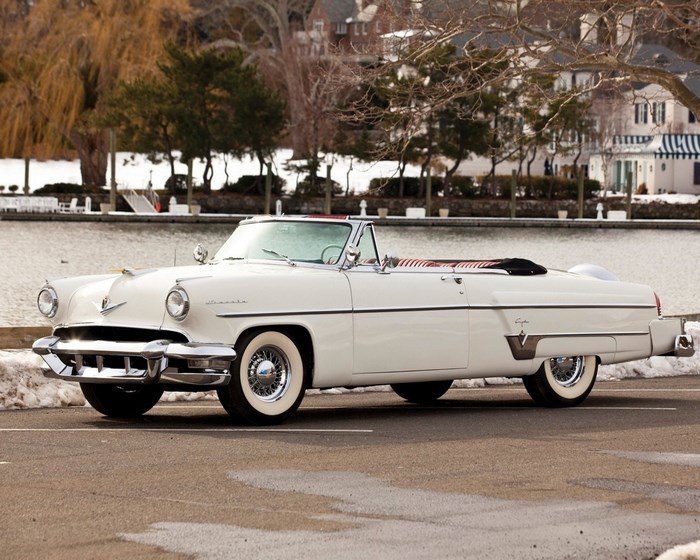 1955 Lincoln Capri Convertible by the Water