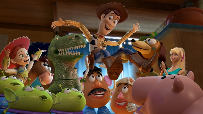 Woody and friends from Toy Story 3