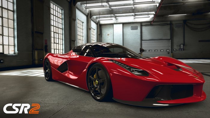 Red Ferrari LaFerrari in CSR2 Garage