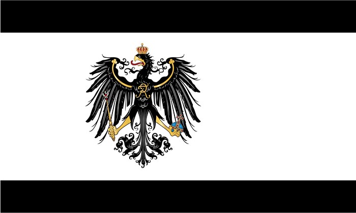 Flag of Prussia with Imperial Eagle