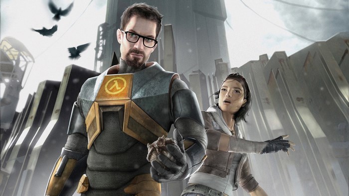 Gordon Freeman and Alyx Vance from Half-Life 2