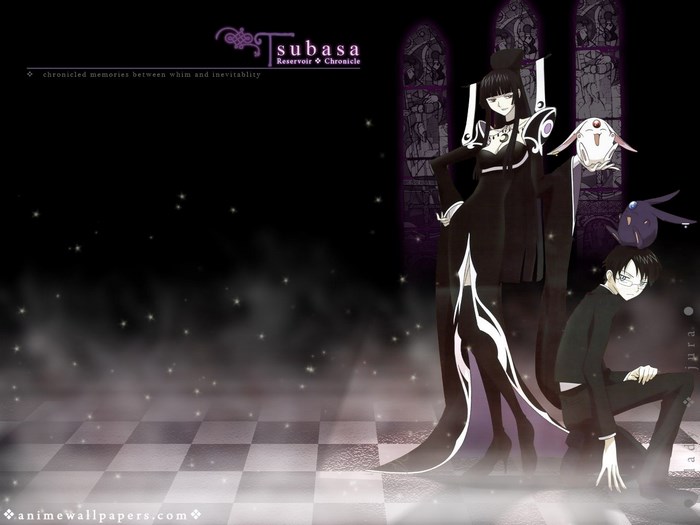 Tsubasa Reservoir Chronicle characters and stained glass windows