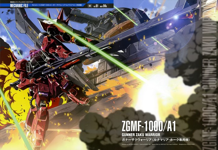 ZGMF-1000/A1 Gunner Zaku Warrior from Mobile Suit Gundam SEED Destiny
