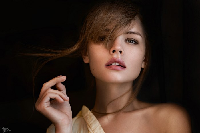 Anastasia Shcheglova Portrait with Flowing Hair