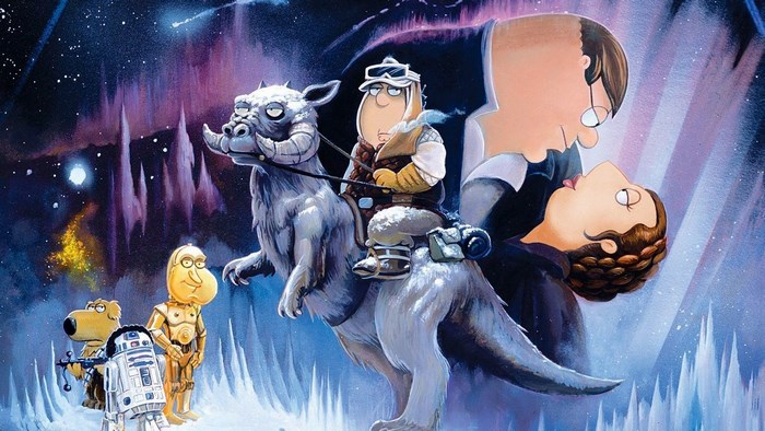 Family Guy characters in Star Wars setting