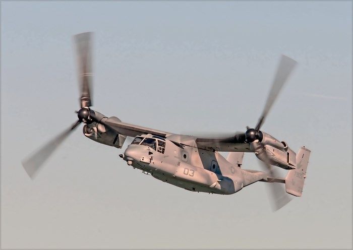 Bell Boeing V-22 Osprey in flight