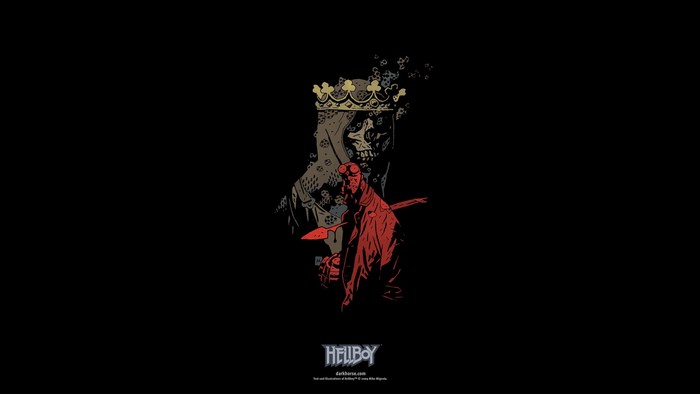 Hellboy with Crowned Skull