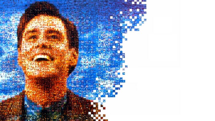The Truman Show mosaic of Jim Carrey