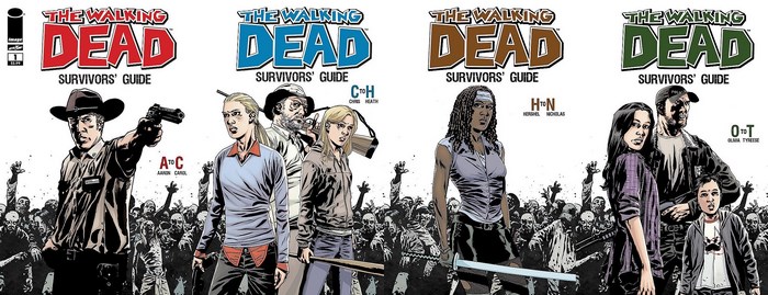 The Walking Dead Survivors' Guide Comic Covers