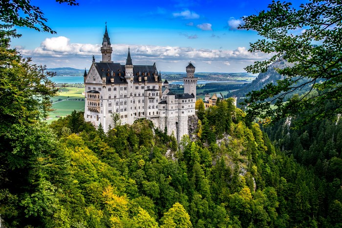 Neuschwanstein Castle in Bavaria, Germany