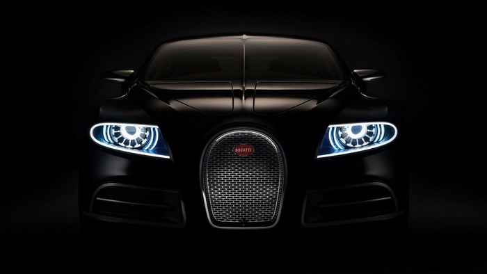 Bugatti car front view