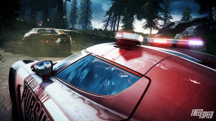 Need for Speed Rivals police car pursuing a car