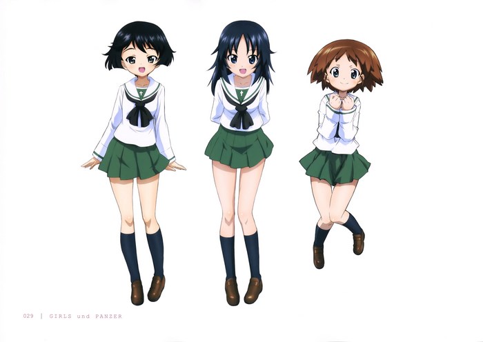 Girls und Panzer characters