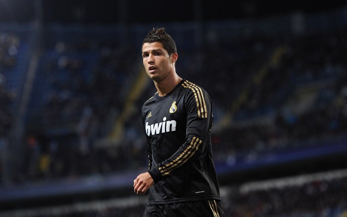 Cristiano Ronaldo in Real Madrid uniform