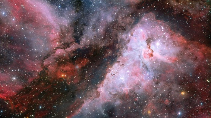 Awesome space nebula with stars
