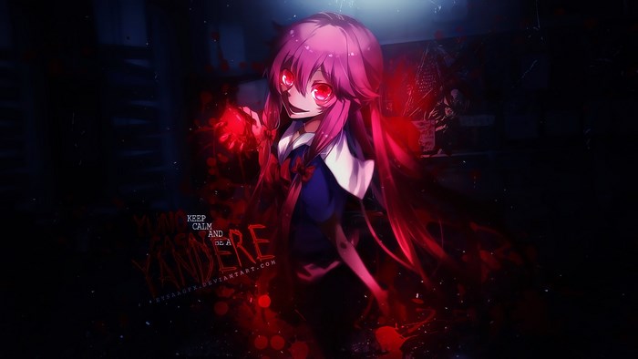Yuno Gasai from Mirai Nikki