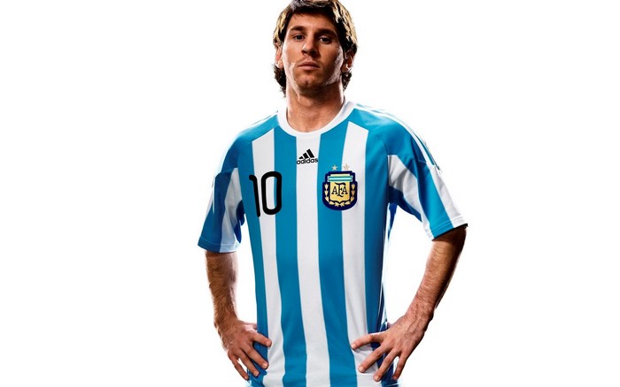 Lionel Messi in Argentina Jersey