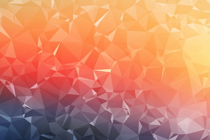Polygonal abstract background with gradient colors