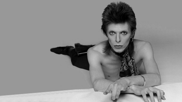 David Bowie lying down