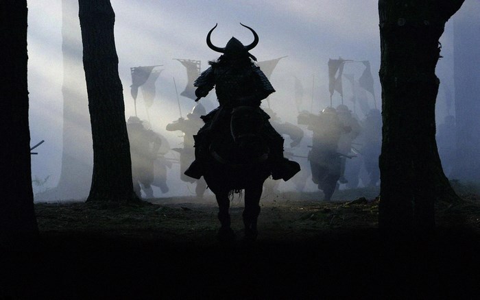 The Last Samurai warrior on horseback
