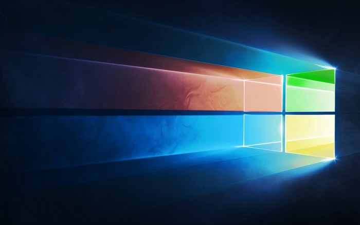 Windows 10 Logo Abstract Light Beams