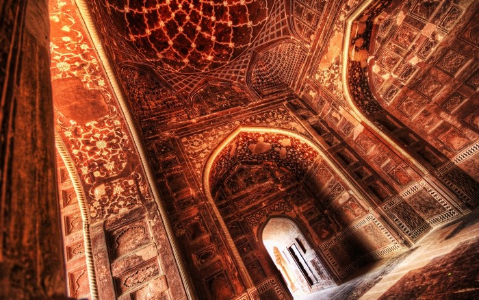 Intricate Islamic Architecture Interior
