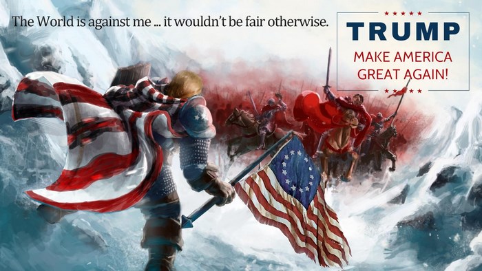 Donald Trump Make America Great Again patriotic knight