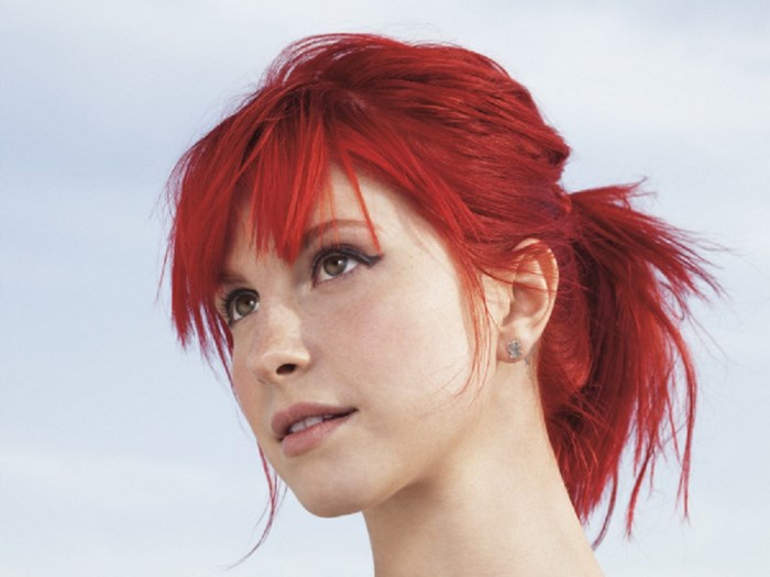 Hayley Williams with red hair