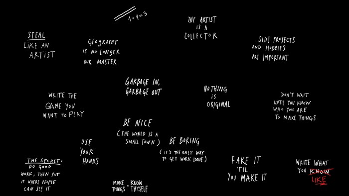Motivational Artistic Handwritten Quotes on Black