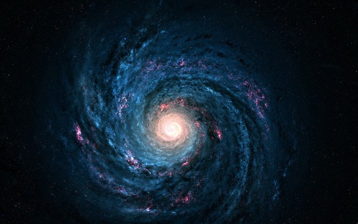 Spiral Galaxy in Deep Space